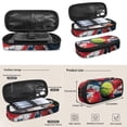 thumbnail image 5 of Uorisanigo 4PCS Kids Backpacks Flag Tennis Print Bookbag Set with Insulated Lunch Bag Pencil Pouch Water Bottle Holder for Teen Boys Schoolbag Elementary Preschool Bookbag, 5 of 7