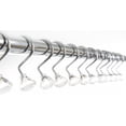 thumbnail image 2 of Ganchos de cristal de lujo para cortina de ducha, elegantes perchas de acero inoxidable con forma de diamante, cromado resistente a la oxidación, juego de 12 piezas para cortinas de baño, fácil, 2 of 4