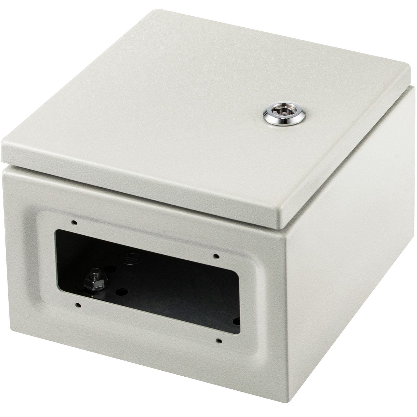 8 x 8 x 6 in NEMA Outdoor Electrical Enclosure Box, Detachable, NEMA Metal Case, IP66 Waterproof Grade, Reinforced Lock & Hinge, Safer routing, cleaner installation, and dependable power management