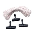 thumbnail image 3 of 3 piezas Cordón de cable de tirón con manijas de arranque Mango ergonómico Reemplace directamente accesorios versátiles de 10 m cuerdas para céspedes, 3 of 7