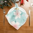 thumbnail image 4 of Iauyy Satin Napkins Set of 1- Flower Print DIY Printing Decoration Cloth Napkin- Easy Care for Home/Party, 4 of 8