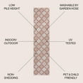 thumbnail image 3 of JONATHAN Y TUSCAN SUN 2 x 8 Runner Rug, Cyrus Geometric Tile Pattern - Salmon/Cream, TSN200A-28, 3 of 8