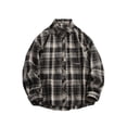 thumbnail image 1 of Dagugfen Shirts for Men Plus Size Button down Long Sleeve Loose Palid Casual Work Shirts Pocket Fall, 1 of 4