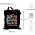 thumbnail image 2 of Witch Halloween Witchy Whimsy Wardrobe Women Canvas Bag 1Pc, 2 of 5