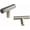 Brushed Stainless Steel, variant on Tbar Cabinet Pulls, 2 inch Kitchen Drawer Cupboards Door Handle Pulls Brushed Nickel Cabinet Knobs, Stainless Steel Single Hole T-Knob Hardware, 5 Pack