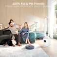 thumbnail image 4 of 34in Bladeless Tower Fan with 60°Oscillating, 3 Speeds & 3 Modes Standing Floor Fan Equipped Remote Control, 12H Timer for Indoor Room Use, 4 of 9