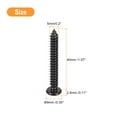 thumbnail image 2 of 5mm x 40mm Phillips Pan Head Self-tapping Screw, 50pcs - 304 Stainless Steel Round Head Wood Screw (Black), 2 of 6