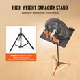thumbnail image 4 of VEVOR Projector Stand, Laptop Stand Tripod Adjustable Height from 26.97 to 63 in, Portable Projector Tripod Stand with Tray & Gooseneck Phone Holder, for Outdoor Movies, Home, Office, Stage, 4 of 9