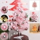thumbnail image 1 of Árbol de Navidad rosa Wmkox8yii 60cm Paquete de bolas de Navidad Mini decoración de escritorio gf11212, 1 of 9