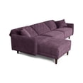 thumbnail image 4 of Sofá Cama Modular Reversible de Velvet Morado Makora Modelo Cosmo, 4 of 8