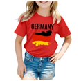 thumbnail image 1 of TZEWGL Tops For Newborn Short Sleeve Round Neck Printing Top For Toddlers size 3-4T, 1 of 3