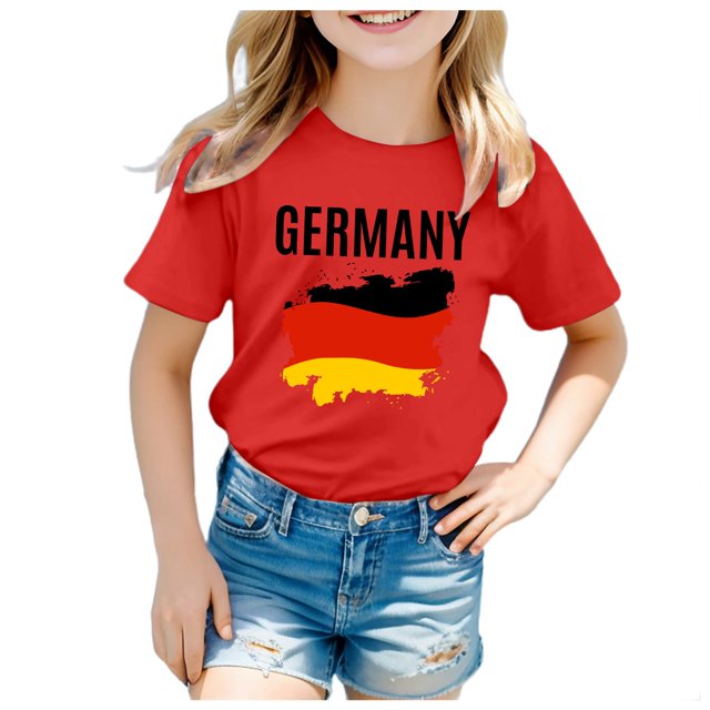 TZEWGL Tops For Newborn Short Sleeve Round Neck Printing Top For Toddlers size 3-4T