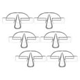 thumbnail image 4 of Organizador de gafas de sol adhesivo de 6 piezas, soporte de pared para gafas, expositor individual para el hogar, dormitorio, sala de estar y oficina., 4 of 6