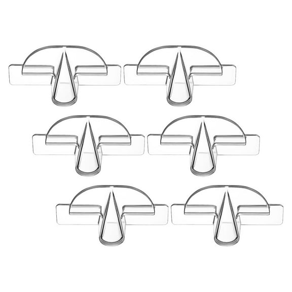 FRCOLOR 6pcs Sunglasses Organizer Wall Mounted Eyeglasses Holder Clear Plastic Display Rack for Office and Home Storage