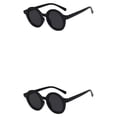 thumbnail image 2 of Sonducket Gafas de sol ópticas redondas Gafas para bebés Protección Negro brillante Gris Gris negro brillante 2Conjunto, 2 of 6