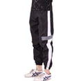 thumbnail image 5 of Big and Tall Mens Stripe Track Pants Skinny Stretch Trouser Elastic Jogger with Drawstring Lightweight Hiking Fishing Work Pant, 5 of 8