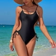 thumbnail image 6 of Ndbuld Women's One Piece Swimsuit Athletic Bathing Suit Modest Swimwear Early Access Deals Black XL, 6 of 7