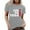 Gris Clair, variante sur Just for Today T-Shirt Femme 2026 Été Décontracté Manches Courtes Col Rond Anniversaire Sobriété Récupération Graphique
