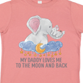 thumbnail image 4 of Inktastic My Daddy Loves Me to the Moon and Back Boys or Girls Toddler T-Shirt, 4 of 5