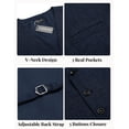 thumbnail image 6 of COOFANDY Men's Casual Business Vests Lightweight Waistcoat Slim Fit Suit Vest, 6 of 7