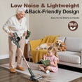 thumbnail image 5 of INSE 32Kpa Cordless Vacuum Cleaner with Brushless Motor, 6 in 1 Stick Vacuum Lightweight for Hard Floor Carpet Pet Hair, S7P Gold, 5 of 14