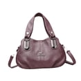 thumbnail image 3 of Bolso de hombro para femenino Bolsa de cuerpo cruzado liviano para compras que trabajan en desplazamiento Púrpura, 3 of 9