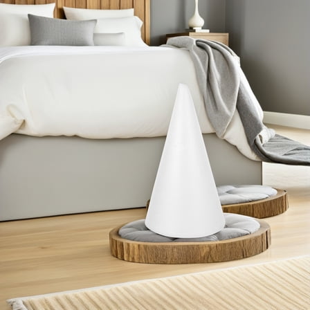 Foam Cone for DIY Crafts 13.3 Inch White Craft Cone for Holiday Decorations Floral Arrangements Custom Projects