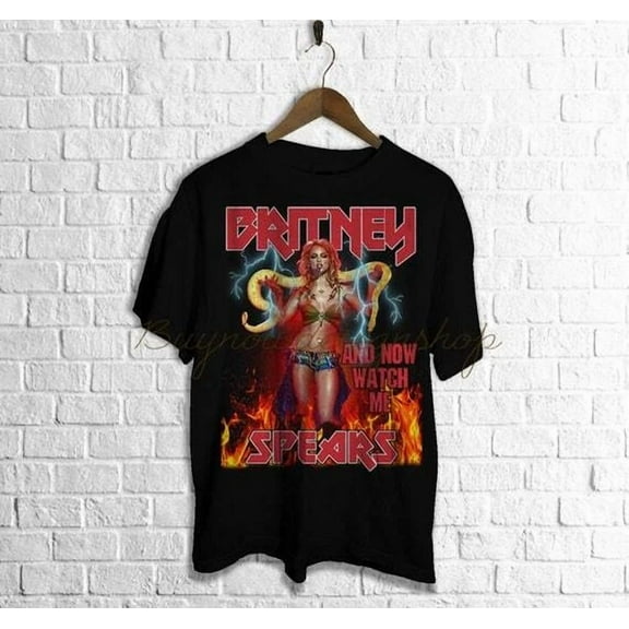 Britney Spears Black Short Sleeve Cotton T-shirt Unisex S-5XL Men Women VM9061