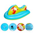 thumbnail image 4 of Lancha De Esquí Inflable, Trineo De Tracción De Barco De Esquí Al Aire Libre De Pvc Con Asas Laterales, Lancha De Esquí De Inflado Rápido seitruly VI011709-00, 4 of 6