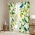 thumbnail image 3 of jejeloiu Cartoon Bird Curtains and Drapes,Modern Aesthetic Art Black Out Curtains,Colorful Berry Curtains Pack of 2 (52x63 Each) For Child,Ultra Soft Home Decor, 3 of 6