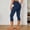 Dark Blue, variant on Womens Yoga Pants High Waisted With Side Pockets Peach Bottom Running Tights For Women Fitness Workout Leggings M Orange