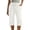 White, variant on MLQIDK Pedal Pushers for Women Crop Capri Pants Knee Length Trendy Summer High Waisted Plus Size Capris Dressy Casual Crop Capris with Pockets Beige XL