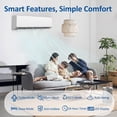 thumbnail image 4 of 18000 BTU Mini Split Air Conditioner & Heater, 19 SEER2 230V Energy Efficient Ductless Wall-Mounted AC Unit Covers Up to 1050 Sq.Ft, Remote Control, 4 of 9