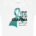 thumbnail image 4 of Inktastic I Wear Teal for My Grandma Boys or Girls Baby Bodysuit, 4 of 5