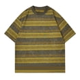 thumbnail image 6 of Trendfront Womens Summer Crew Neck Short Sleeve Tops Oversized Loose Fit Stripe Tees Graphic Pattern Printed Casual T-Shirts, 6 of 6