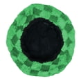 thumbnail image 3 of Women's Winter Plush Fluffy Bucket Hat Warm Faux Fur Lining Cozy Wide Brim Cap Check Green, 3 of 5