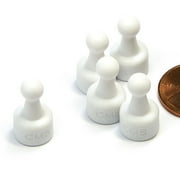 24 Ct. NeoPin White Magnetic Push pins - Super Strong Neodymium Magnets. Great for Magnetic Whiteboards, Refrigerators, other Applications