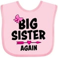 thumbnail image 3 of Inktastic Big Sister Again with Bow and Arrow Girls Baby Bib, 3 of 4