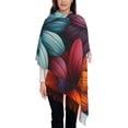 thumbnail image 3 of Sigee Colorful Blooming Flowers for Scarf for Women Winter Warm Scarfs with Fringe, 3 of 8