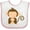 White and Pink, variant on Inktastic Happy Monkey Boys or Girls Baby Bib