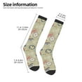 thumbnail image 2 of Naloa Marine Sailing Badges Thigh High Socks Extra Long Stretchy Sock Women Over Knee High Opaque Stocking Daily Wear, 2 of 6