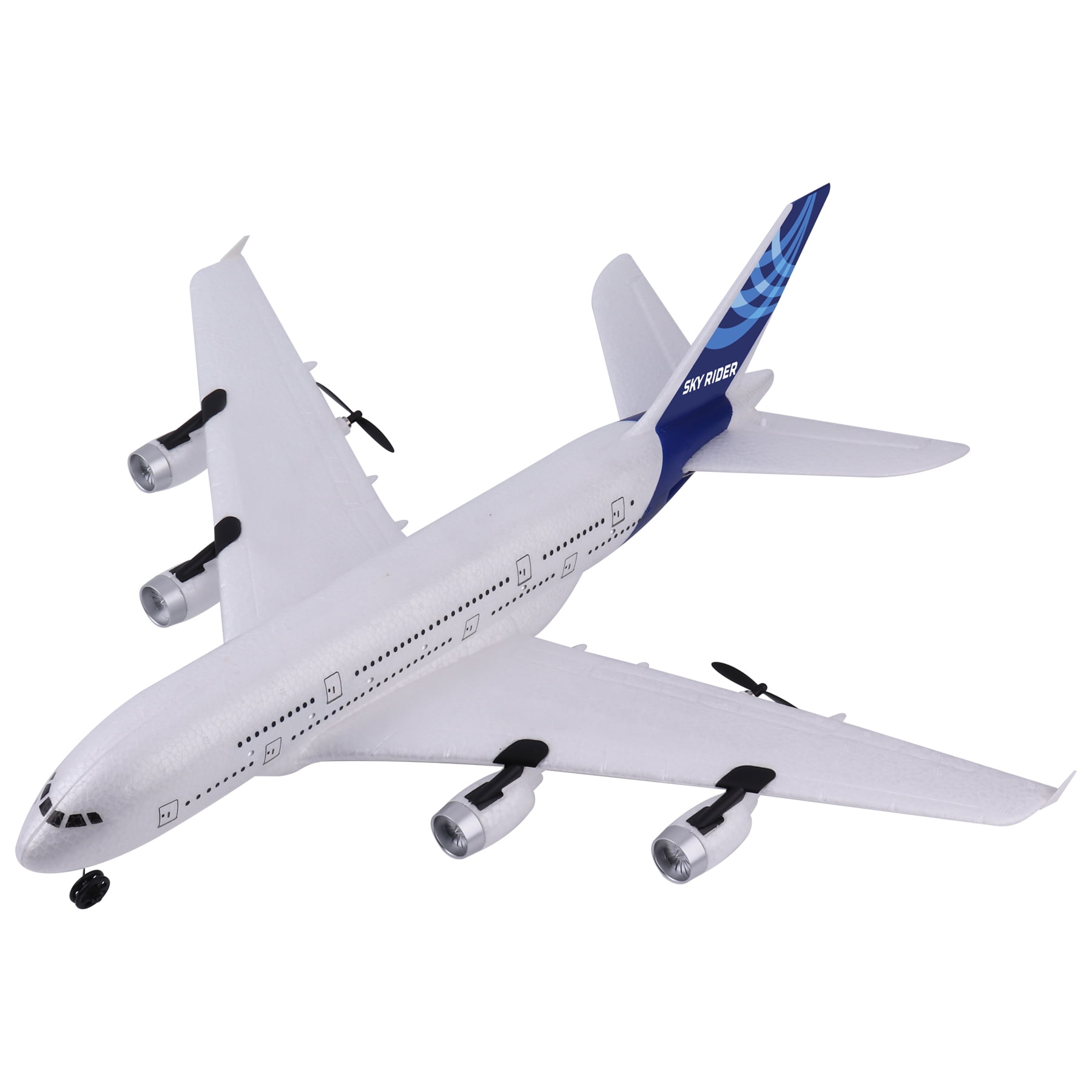 Sky Rider X 72 Remote Control Jumbo Jetliner Airplane, DR472W, White