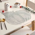 thumbnail image 6 of xaoyunyn Decorative Hollowed Out Pumpkin Shaped PVC Placemats for Parties,Holidays Everyday Use,Oil Proof,Heat Insulation,Easy to Clean,Non Slip Table Mat, 6 of 6