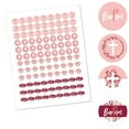 thumbnail image 2 of Big Dot of Happiness Baptism Pink Elegant Cross - Girl Religious Party Round Candy Sticker Favors - Labels Fits Chocolate Candy (1 sheet of 108), 2 of 5