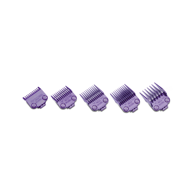 ANDIS Nano Silver 2-Magnet Attachment 5-Combs, Small, Sizes: 1/16", 1/8", 1/4", 3/8", 1/2" -Fits: MBA, MC-2, ML, PM-1 and PM-4
