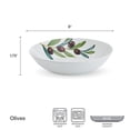 thumbnail image 2 of Studio Nova Olive Porcelain Pasta Bowls Set of 4 White, 2 of 4