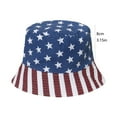 thumbnail image 2 of America 250th Anniversary USA Flag Bucket Hat Unisex Patriotic Independence Day Sun Hat, 2 of 5
