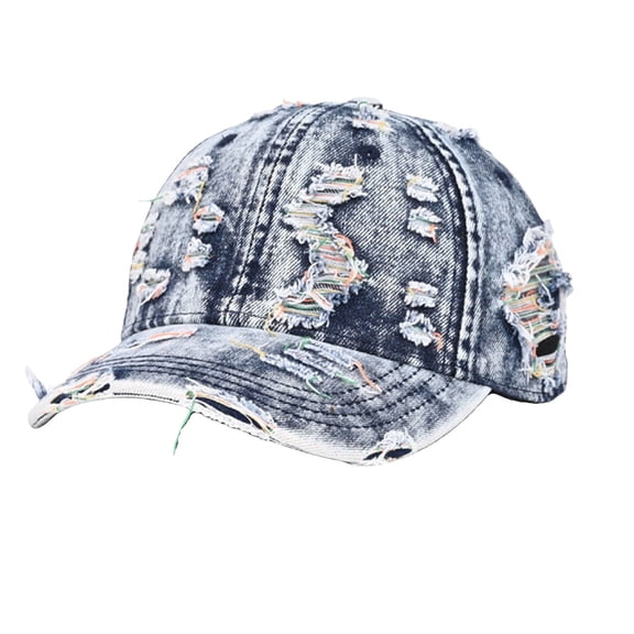Sun Visors For Women Ripped Retro Men's Washed Out Distressed shade And Fashion Wide Brim Sun Hat