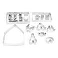 thumbnail image 4 of Dekaim Cookie Cutter, 18Pcs/Set Stainless Steel Cookie Mold Cutter Set Christmas DIY House Molds Baking Tool, 4 of 7