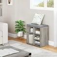 thumbnail image 4 of SHIERLOU Shoe Bench with Cushion, Storage Bench with Padded Seat, Cubby Shoe Rack, Adjustable Shelves, Entryway Bench, Shoe Organizer Bench for Entryway Hallway Living Room, Closet, 4 of 7